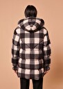 Daphne black quilted gingham padded jacket Black TARA JARMON