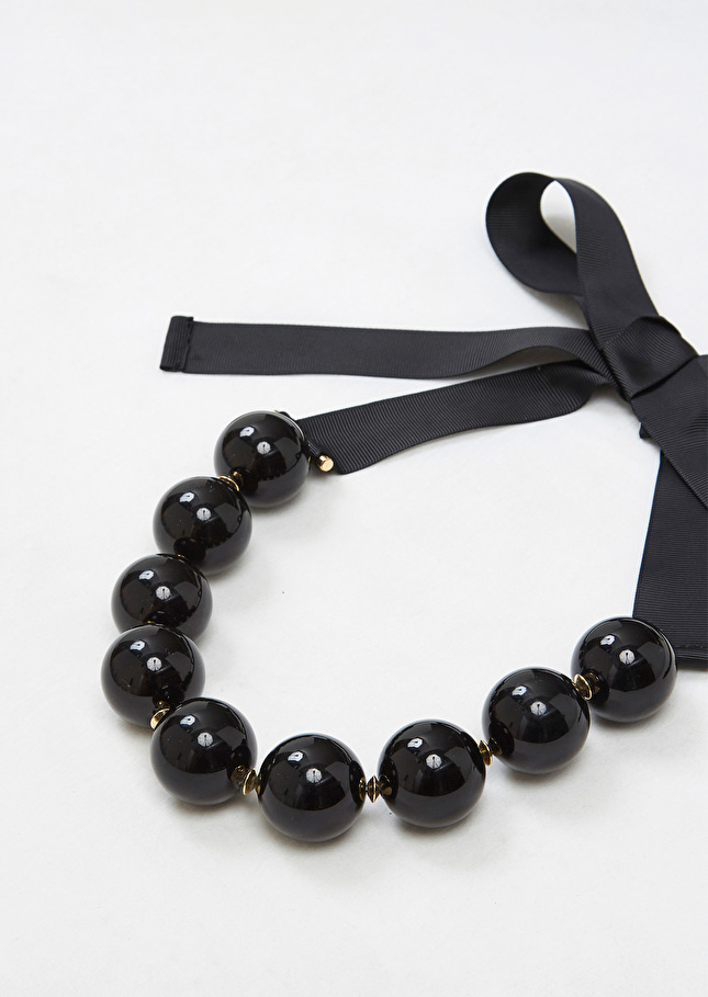 Bella black necklace Black TARA JARMON