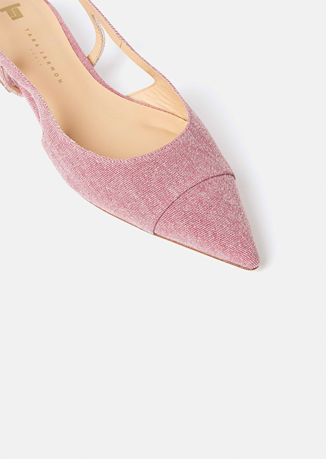Katia pink denim pumps Blush TARA JARMON