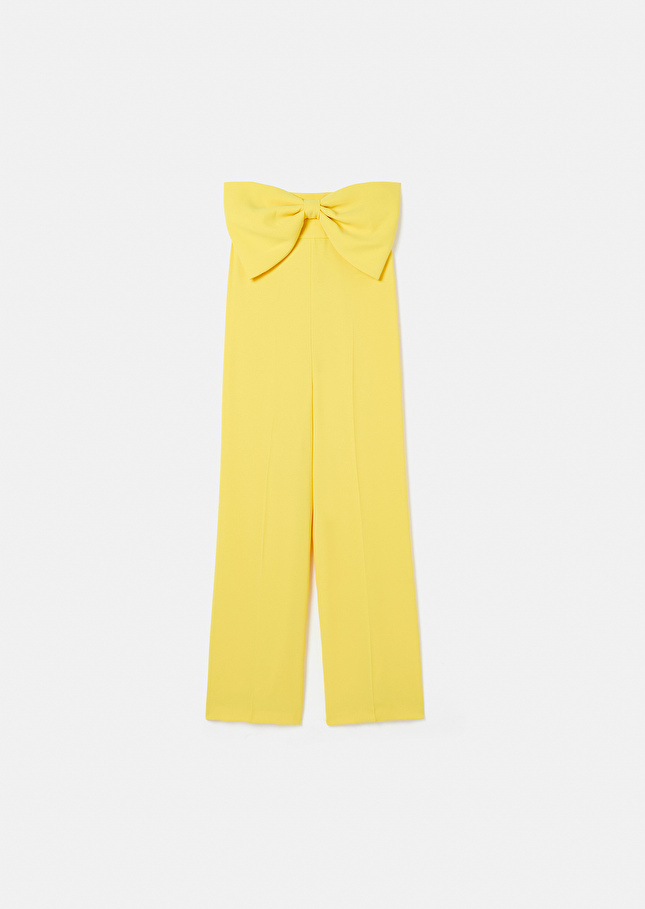 Cœur yellow crepe jumpsuit Yellow TARA JARMON