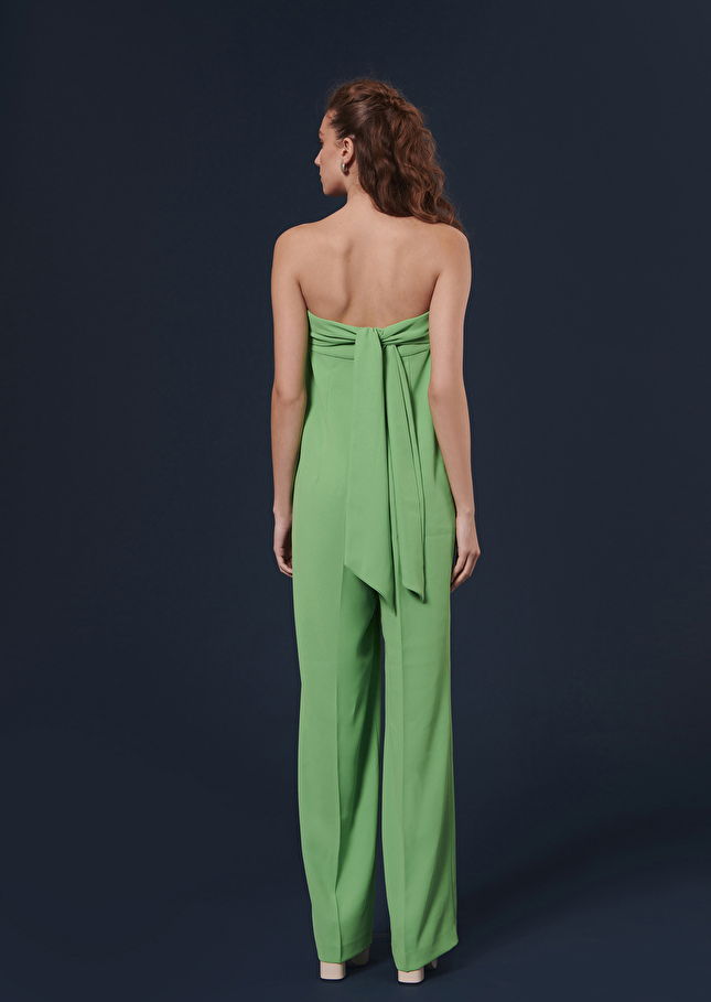 Cœur green crepe jumpsuit Green TARA JARMON