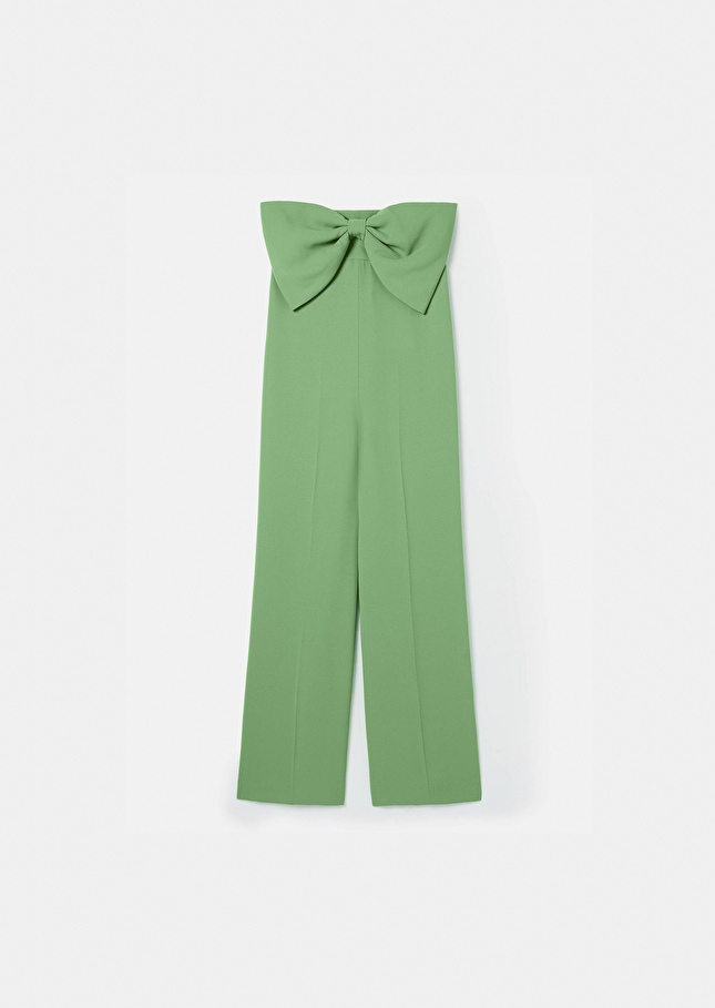 Cœur green crepe jumpsuit Green TARA JARMON