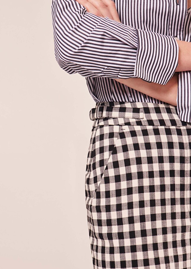 Justina black vichy skirt Black TARA JARMON