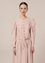 Cleo brown striped poplin shirt Champagne, Cognac TARA JARMON