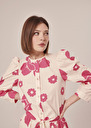 Cleo ecru flower printed shirt Champagne TARA JARMON