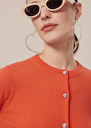 Gaêlle coral cardigan in wool and cotton Coral TARA JARMON