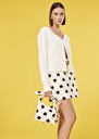 Glenn ecru iridescent cotton cardigan Off-white TARA JARMON