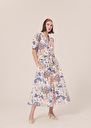 Judi blue flower printed skirt Blue TARA JARMON