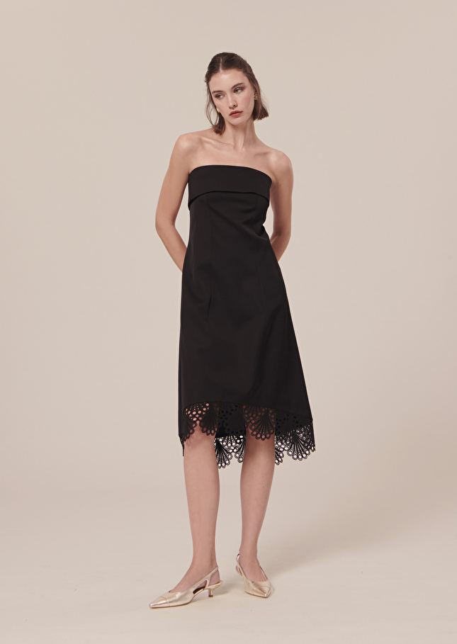 Roy black satin dress Black TARA JARMON