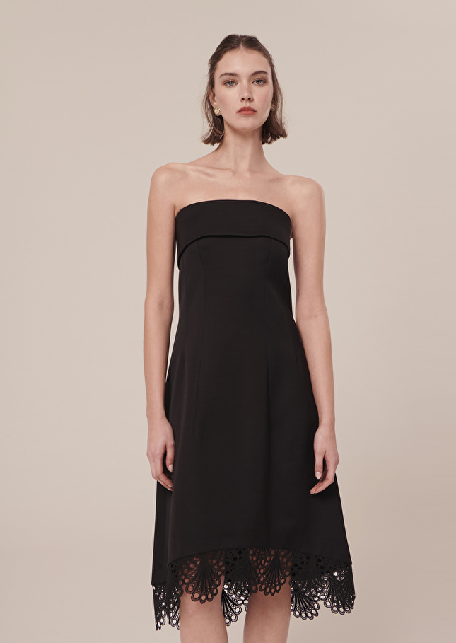 Roy black satin dress Black TARA JARMON