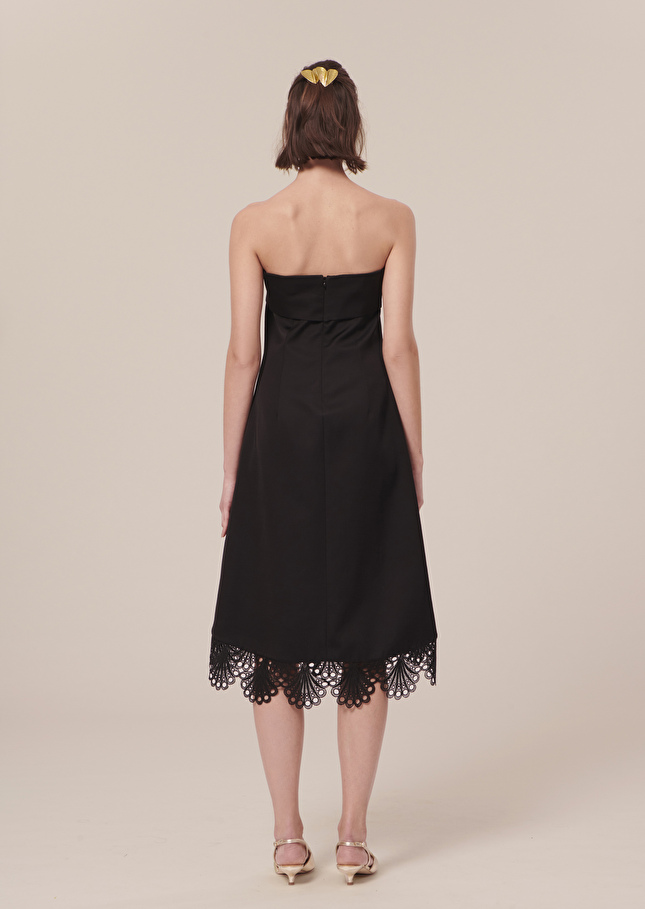 Roy black satin dress Black TARA JARMON