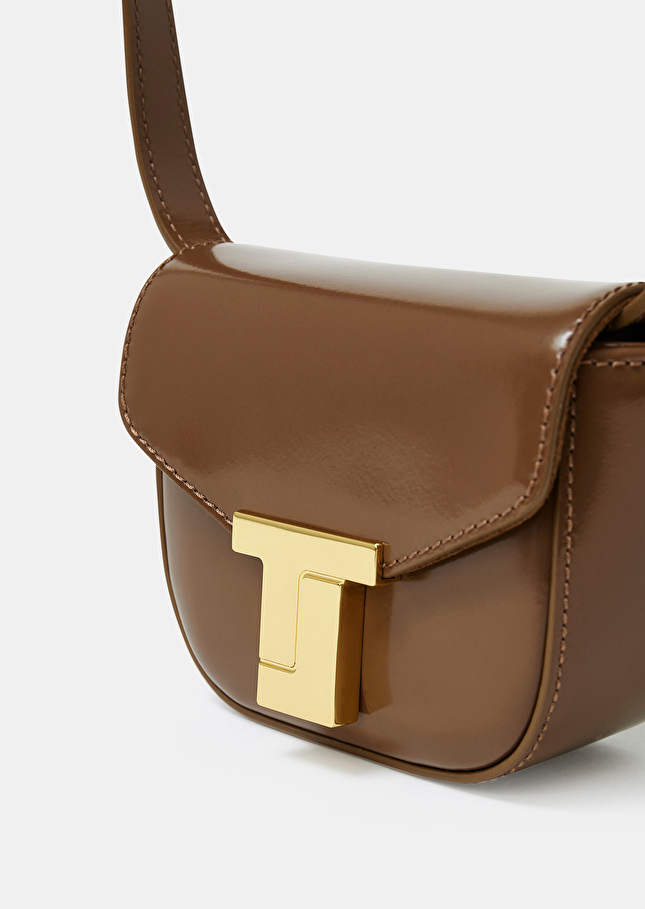 8 bis mini taupe leather bag Taupe color TARA JARMON