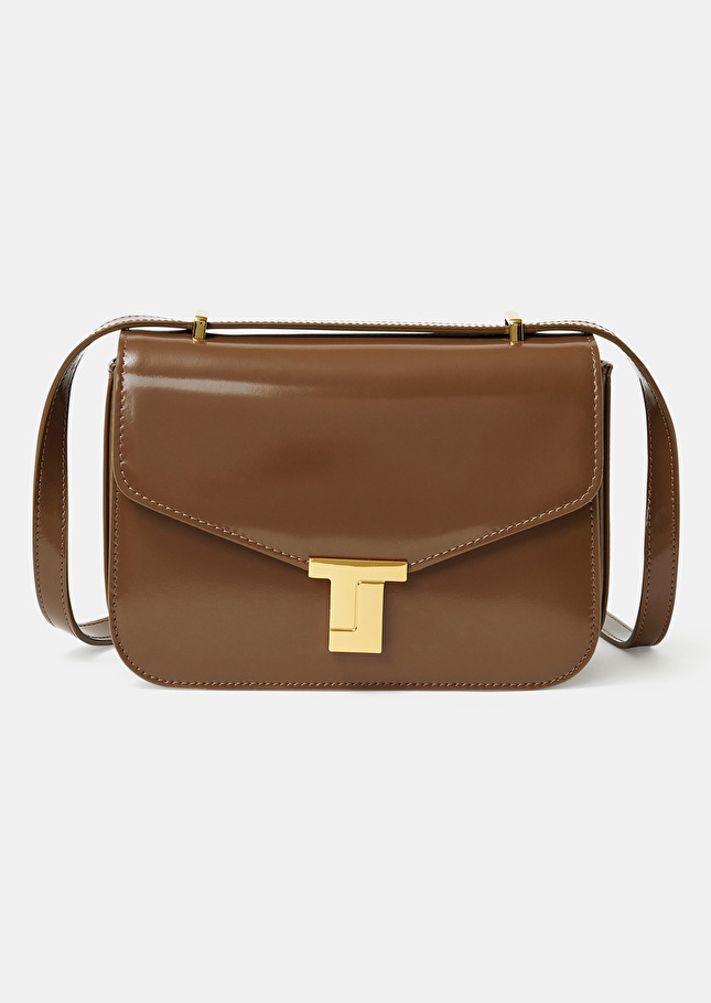 8 bis taupe leather bag Taupe color TARA JARMON