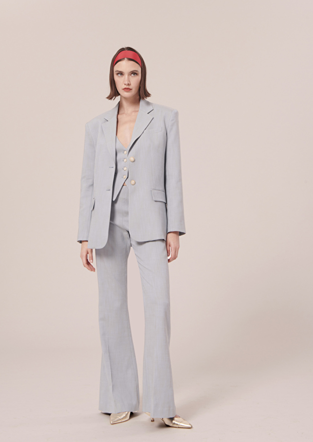 Vasilie blue suit jacket Blue TARA JARMON