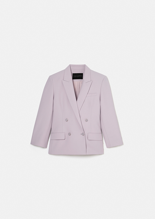 Victoria purple cold wool suit jacket Parma TARA JARMON