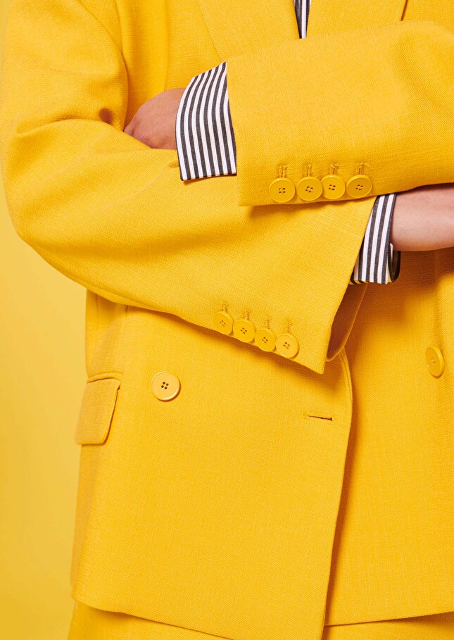 Victoria yellow suit jacket Yellow TARA JARMON