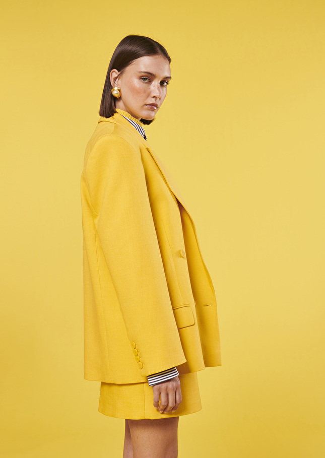 Victoria yellow suit jacket Yellow TARA JARMON