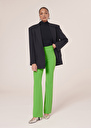 Phoenix green double canvas pants Coral, Green, Off-white TARA JARMON