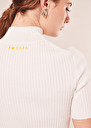 Perla ecru ribbed sweater Off-white TARA JARMON