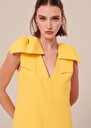Remarquable yellow crepe dress Yellow TARA JARMON