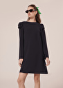 Renato midnight blue crepe dress Green, Nocturnal TARA JARMON