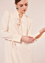 Radiance ecru crepe dress Off-white TARA JARMON