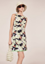 Ritza midnight blue flower printed dress Nocturnal TARA JARMON