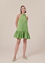 Riviera green satin dress Green, Yellow TARA JARMON