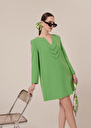 Rhea green crepe dress Green TARA JARMON