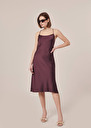 Reane brown fluid satin dress Chocolate TARA JARMON