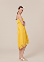 Roy yellow satin dress Black, Yellow TARA JARMON