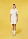 Rayonnante ecru iridescent cotton dress Off-white, Steel TARA JARMON