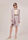 Swan purple cold wool shorts Charcoal, Parma TARA JARMON
