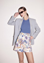 Shelby blue floral printed cotton shorts Blue TARA JARMON
