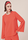 Tazzio coral crepe top Coral TARA JARMON
