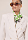 Viola ecru cold wool suit jacket Green, Off-white TARA JARMON