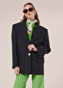 Vancouveur midnight blue cold wool suit jacket Nocturnal TARA JARMON