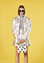 Valma silver leather jacket Argent TARA JARMON