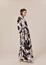 Joya ecru with black flowers skirt Craie, Green TARA JARMON
