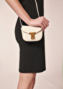 8 bis mini ecru leather bag Black, Craie, Taupe color TARA JARMON