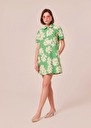 Ritournella green flower printed poplin dress Green TARA JARMON