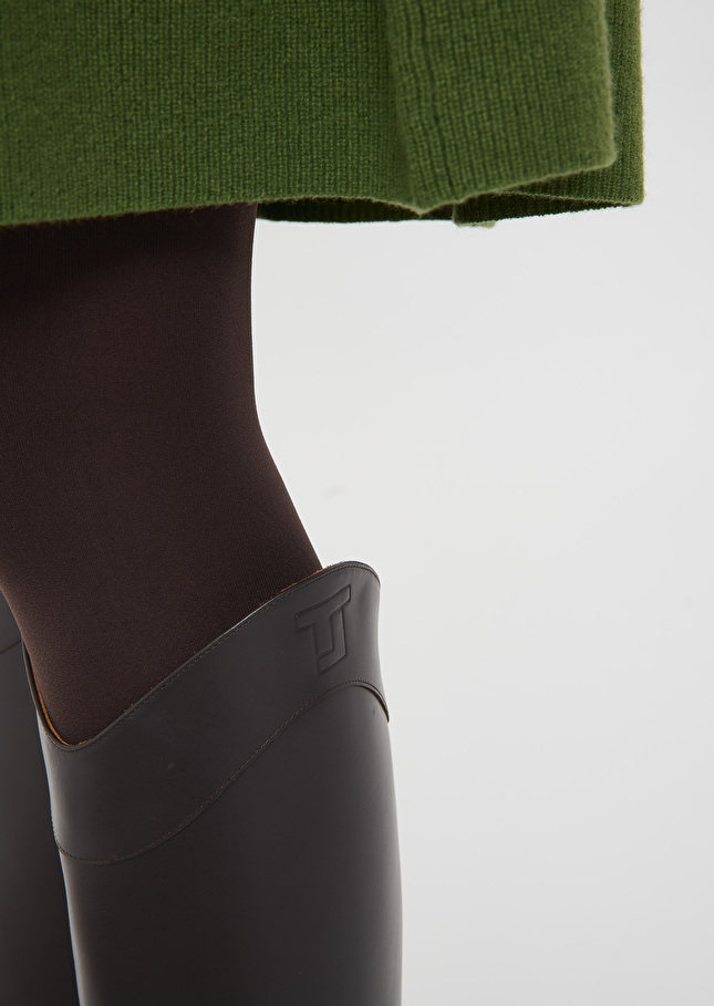 Kayleigh brown leather boots Chocolate TARA JARMON
