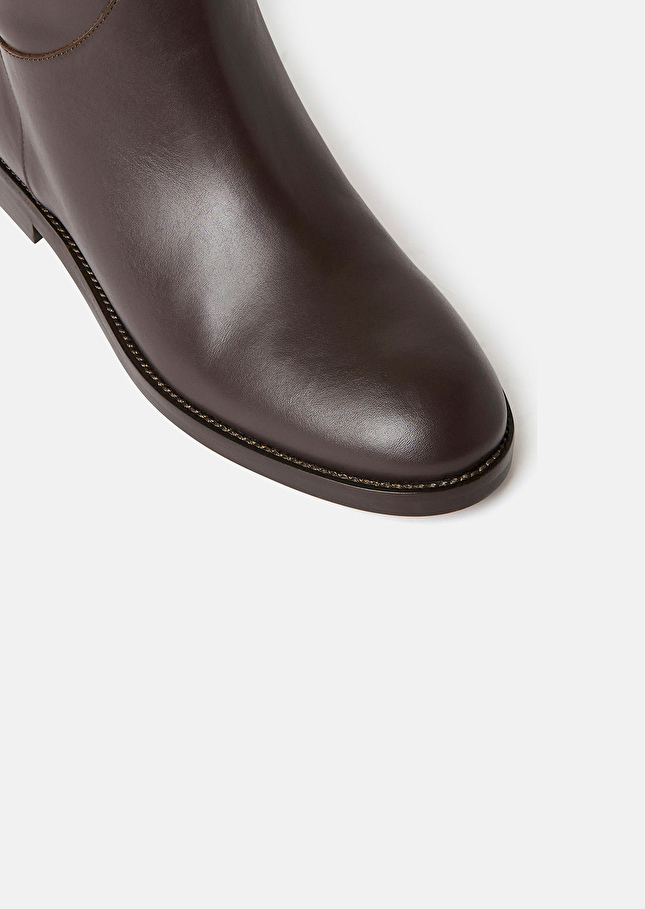 Kayleigh brown leather boots Chocolate TARA JARMON