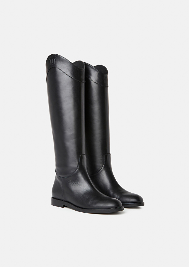Kayleigh black leather boots Black TARA JARMON