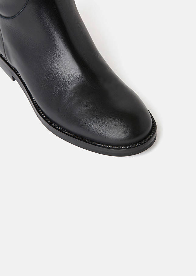 Kayleigh black leather boots Black TARA JARMON