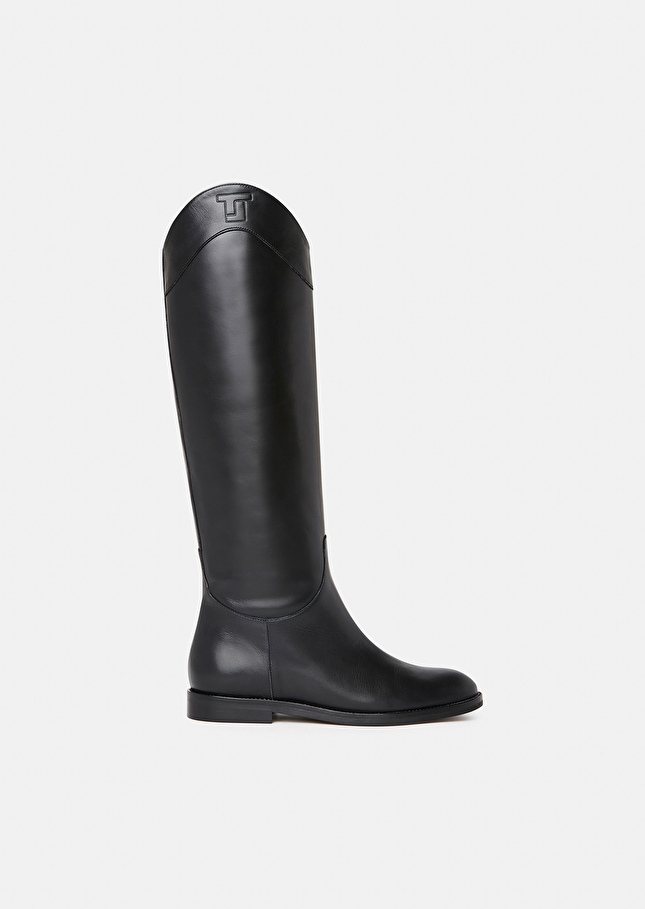 Kayleigh black leather boots Black TARA JARMON