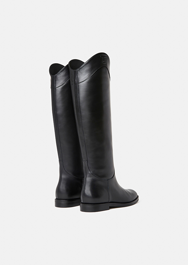 Kayleigh black leather boots Black TARA JARMON