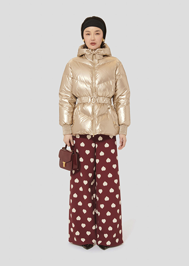 Dina golden down jacket Champagne TARA JARMON
