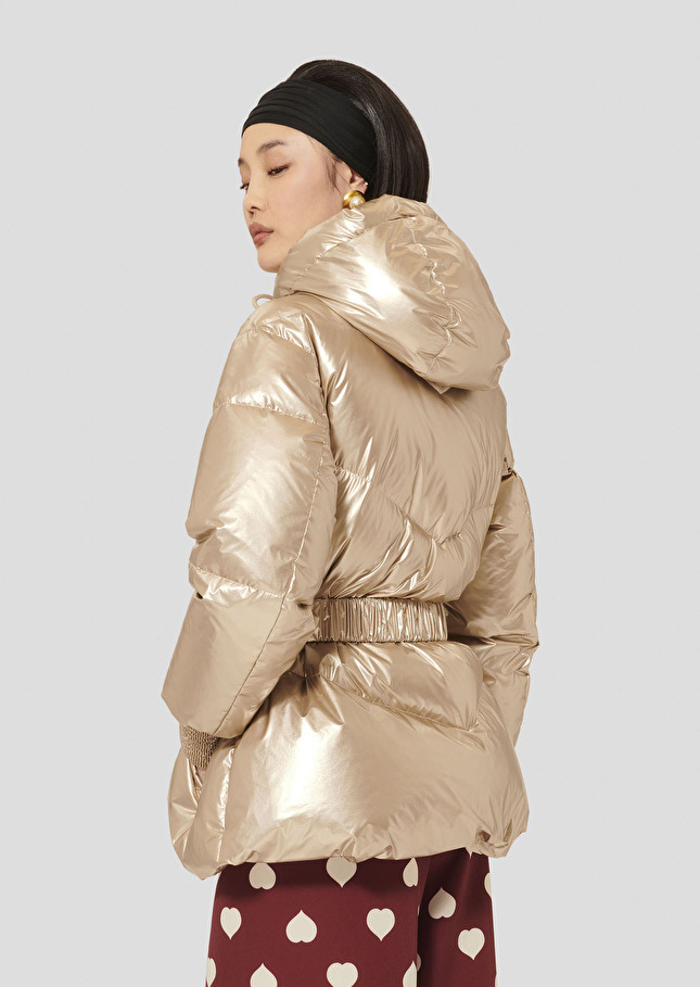 Dina golden down jacket Champagne TARA JARMON