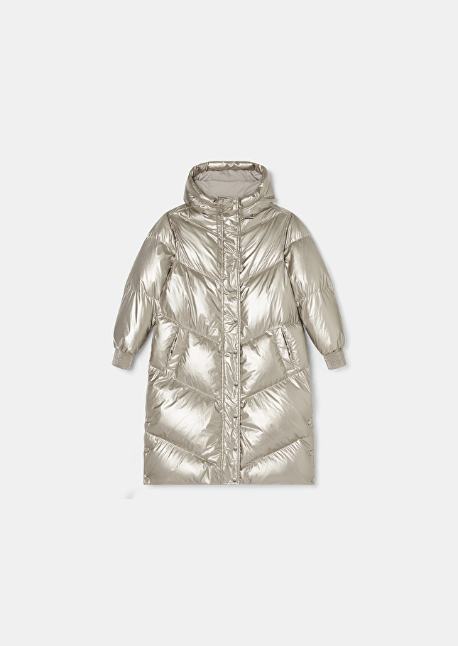 Darcy golden down jacket Champagne TARA JARMON